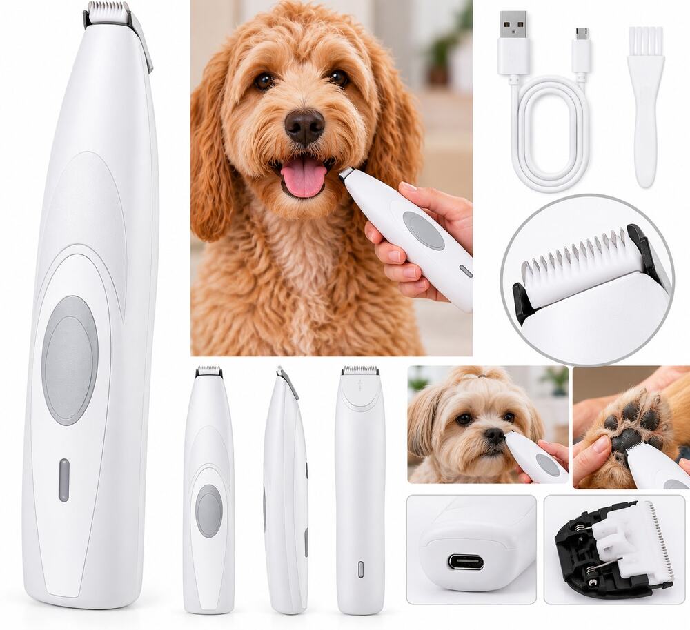 Rechargeable Pet Shaving Device – Cordless Pet Grooming Trimmer